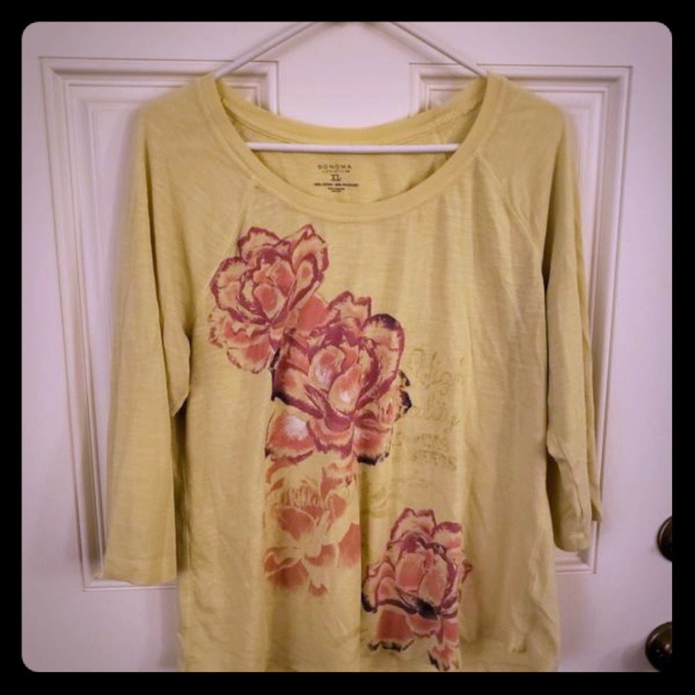 Yellow & pink t-shirt
